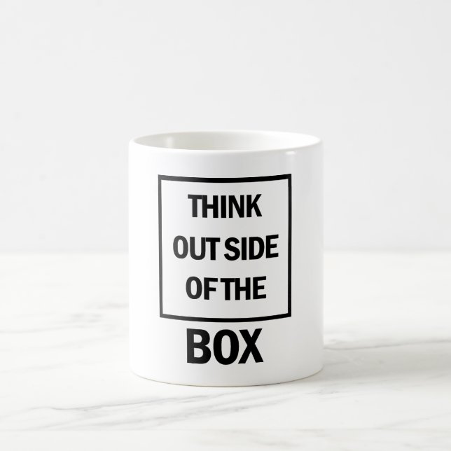 Caneca De Café Think Outside Of The Box  (Centro)