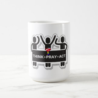 Caneca De Café Think+Pray+Act Coffee Mug
