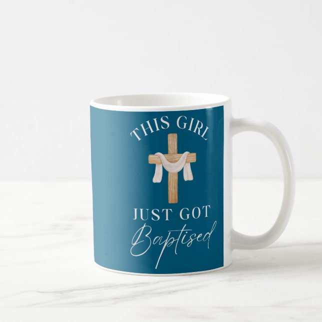 Caneca De Café This Girl Got Baptized Christian Baptism I Decided (Direita)