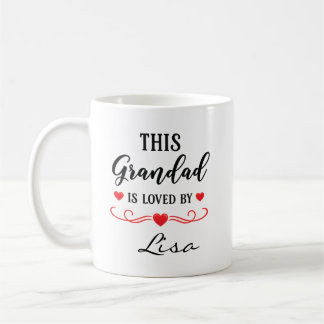 Caneca De Café This Grandad Is Loved Personalised Mug Gift Granny
