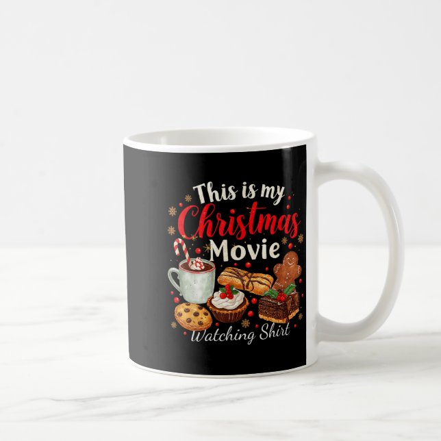 Caneca De Café This Is My Christmas Movie Watching Design  (Direita)