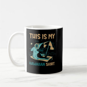 Caneca De Café This is my Hawaiian shirt Shark Family Holiday