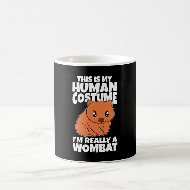 Caneca De Café This Is My Human Costume I'm Really A Wombat (Centro)
