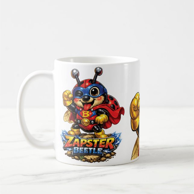 Caneca De Café This is "Zapster Beetle"  (Esquerda)