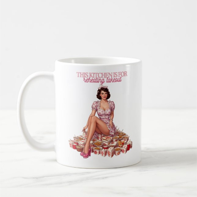 Caneca De Café This Kitchen Is for Reheating Takeout Illustration (Esquerda)