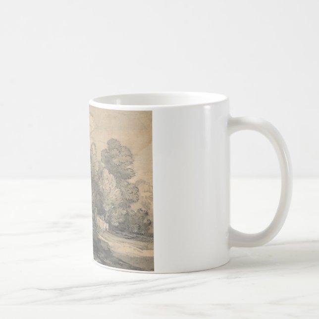 Caneca De Café Thomas Gainsborough - Paisagem Wooded (Direita)