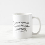 Caneca De Café Thomas Jefferson - É sempre melhor<br><div class="desc">"Thomas Jefferson - É sempre melhor", "The MUSEUM Zazzle Artist Series jGibney 2010", o mais novo, melhor, maior, bom, goggle, facebook, colossal, gigante, maior, casa, museu, jgibney, gibsphotoart, arte, pintura, gicle, canvas, janela, shade art, muro, enforcamento, arte, impressão, poster, zazzle, museu, artista, série, cartão postal, artista, série, mais recente, melhor...</div>