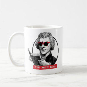 Caneca De Café Thomas Jefferson Lê Livros Banidos