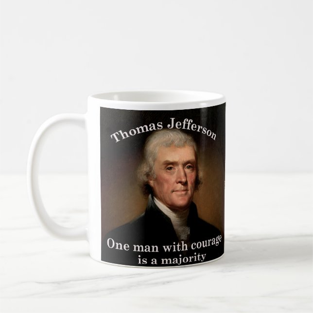 Caneca De Café Thomas Jefferson Presidente do Dia da Mug Patrióti (Esquerda)