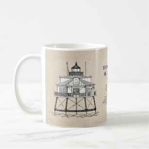 Caneca De Café Thomas Point Shoal Lighthouse - Maryland - SBD