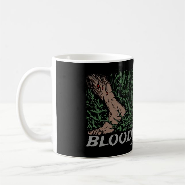 Caneca De Café Thorns Rosas do crânio pés corados medieval (Esquerda)