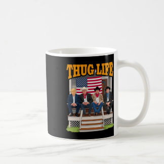 Caneca De Café Thug Life Trump Vance Kennedy Elon Shirt