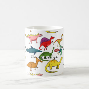 Caneca De Café Thunder_Cove da Coleção de Dinossauros Cons