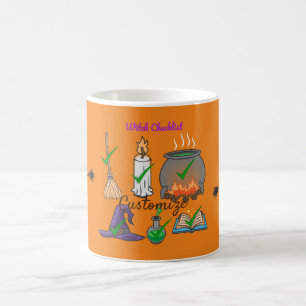 Caneca De Café Thunder_Cove da Lista de Verificação de Bruxas