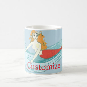 Caneca De Café Thunder_Cove da Sereia de Onda