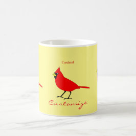 Caneca De Café Thunder_Cove do Pássaro Cardinho Vermelho