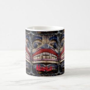 Caneca De Café Thunder_Cove Totem de Rosto Polar