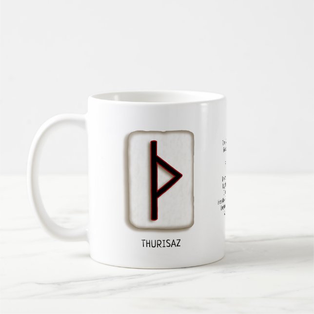Caneca De Café Thurisaz RuneStone Mug (Esquerda)
