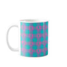 Thyroid Cancer Awareness Plaid Teal Ribbon