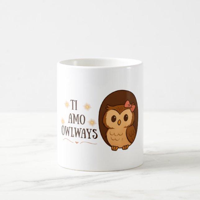Caneca De Café Ti Amo Owlways Mug (Centro)