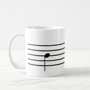 Caneca De Café Ti Music Note Tea Mug