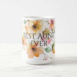 Caneca De Café Tia bonito Boho Orange Watercolor