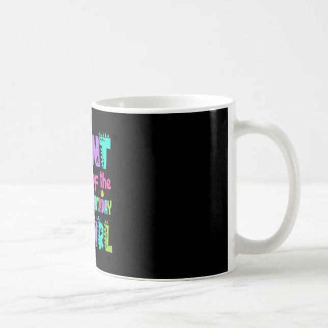 Caneca De Café Tia da aniversariante saurus rex dinossauro (Direita)