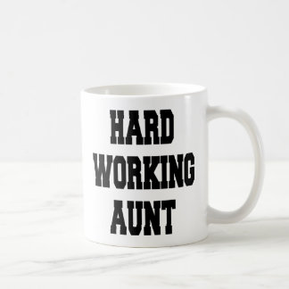 Caneca De Café Tia de Trabalho do duro