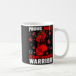 Caneca De Café Tia de um Guerreiro do Coração Conscientização sob