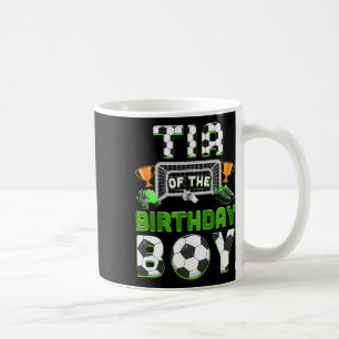 Caneca De Café Tia Do Menino Do Aniversário Família De Futebol Co