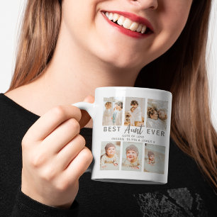 Caneca De Café Tia Estilosa Melhor de Todas 6 Fotos