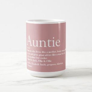 Caneca De Café Tia Favorita Tia Definição Diversão Rosa