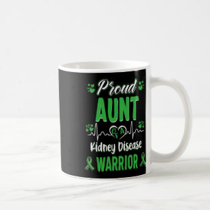 Caneca De Café Tia Kidney Guerreiro de Sensibilização Fita Verde