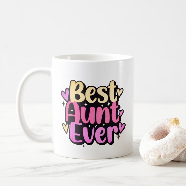Caneca De Café Tia Maravilhosa (Estilo 10) (Com Donut)
