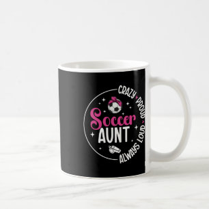 Caneca De Café Tia Orgulhosa de Futebol de um Jogador de Futebol 