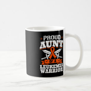 Caneca De Café Tia Orgulhosa De Um Guerreiro De Leucemia Tia Conh