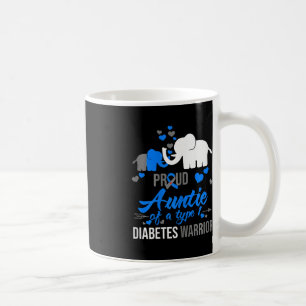 Caneca De Café Tia Orgulhosa De Um Vendedor De Diabetes Tipo 1