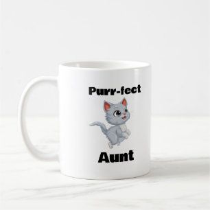 Caneca De Café Tia Puro, Engraçada Pão De Gato