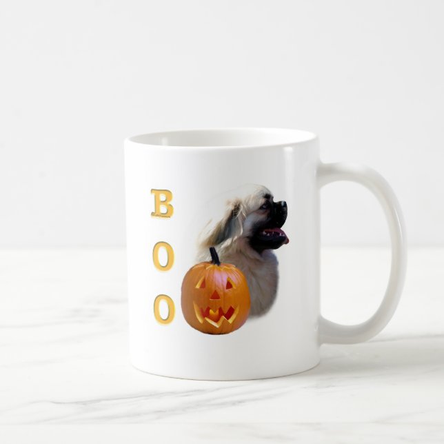 Caneca De Café Tibetano Spaniel Boo (Direita)