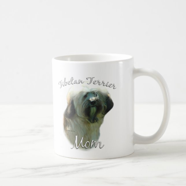 Caneca De Café Tibetano Terrier Mãe 2 (Direita)