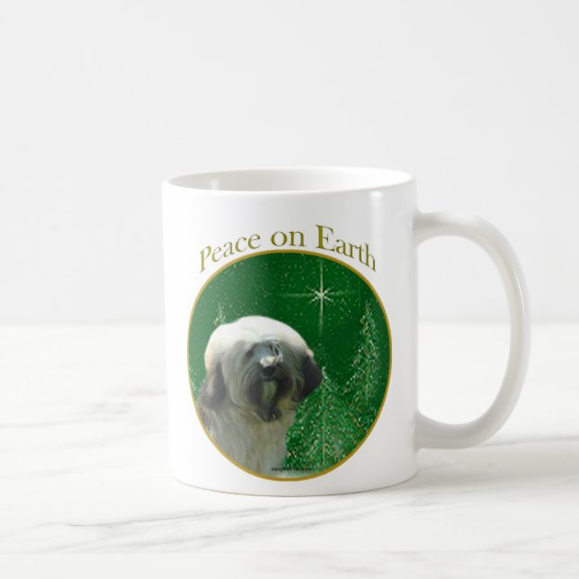 Caneca De Café Tibetano Terrier Peace (Direita)