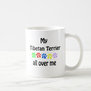 Caneca De Café Tibetano Terrier Walks Design