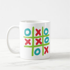 Caneca De Café Tic-tac-toe Noughts e Cruzes