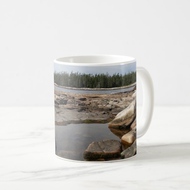 Caneca De Café Tidepool em Wonderland, no Parque Nacional de Acad (Frente Esquerda)