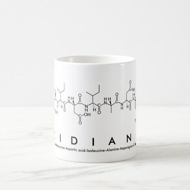 Caneca De Café Tidiane peptide name mug (Centro)