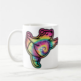 Caneca De Café Tie Dye Ballerina Bear: Gracioso e Colorido