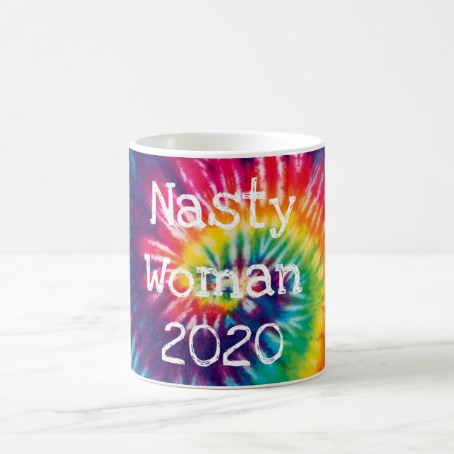 Caneca De Café Tie dye feia mulher mug (Centro)