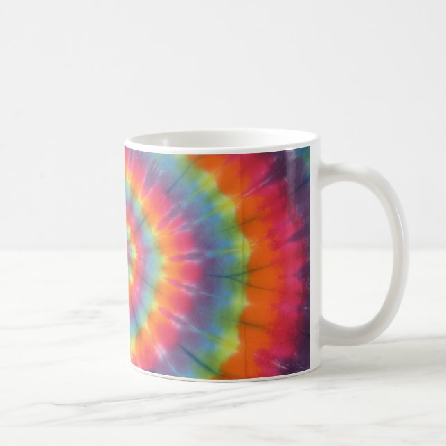 Caneca De Café Tie Dye Swirl Clássico (Direita)