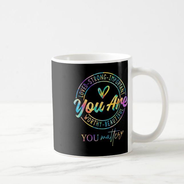 Caneca De Café Tie Dye você gentil com a consciência da saúde men (Direita)