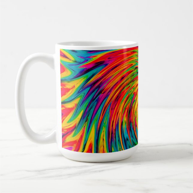 CANECA DE CAFÉ TIE DYE WIND ABSTRATO (Esquerda)